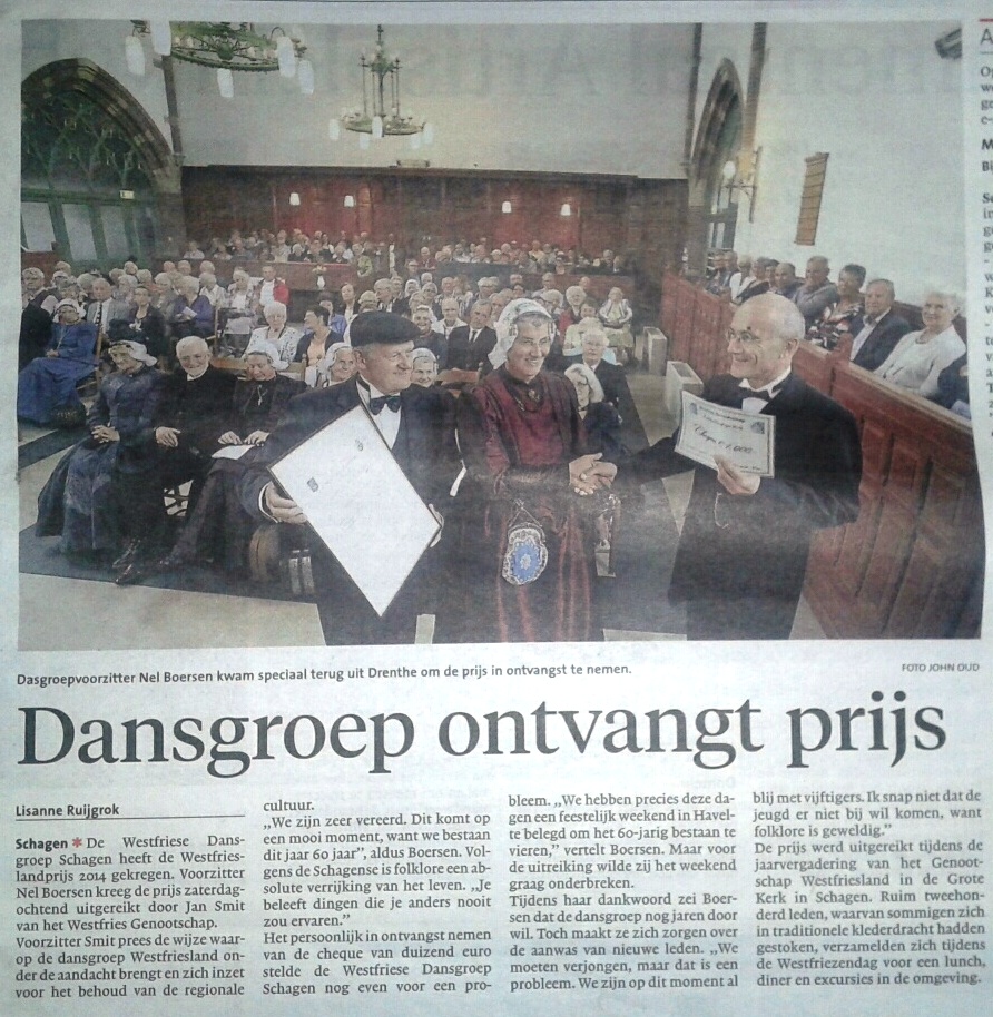 Dansgroep gefeliciteerd.